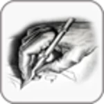 draw hands android application logo